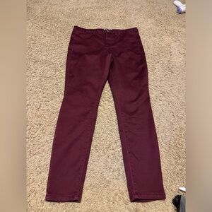 Burgundy Skinny Jean